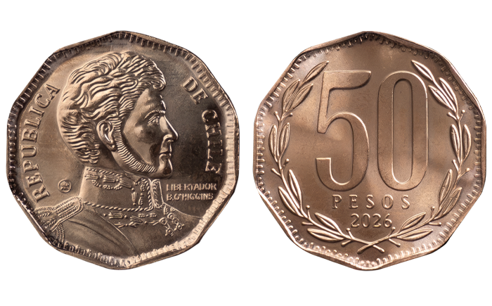 Nuevas monedas de $10 y $50